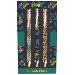 Lug Pens 3-pk Scribble NWT Jungle